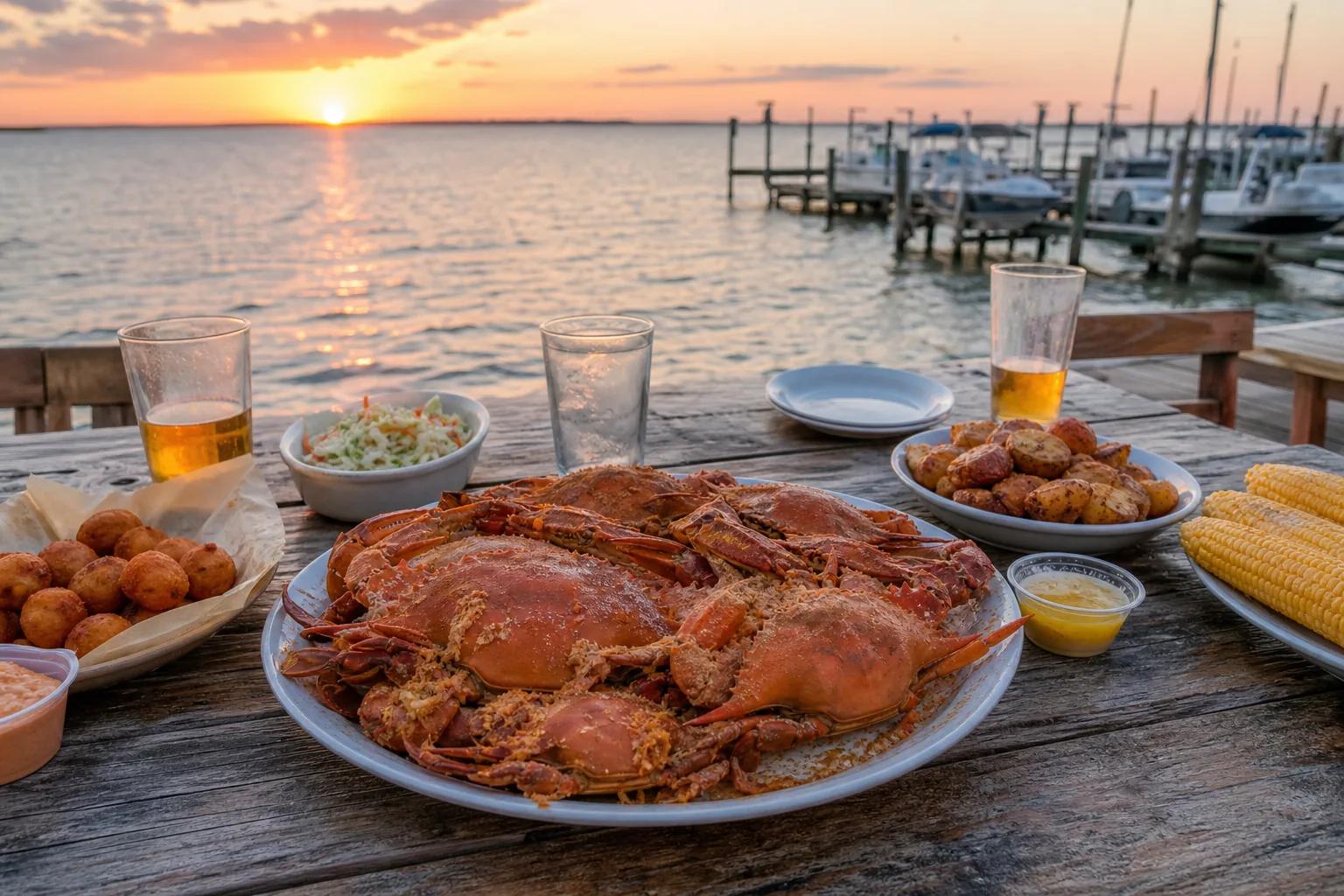 Maryland seafood and casual shared plates beside the bay